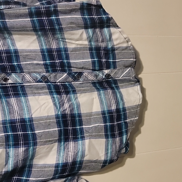 Hester & Orchard shirt white and blue Plaid S - Picture 4 of 7